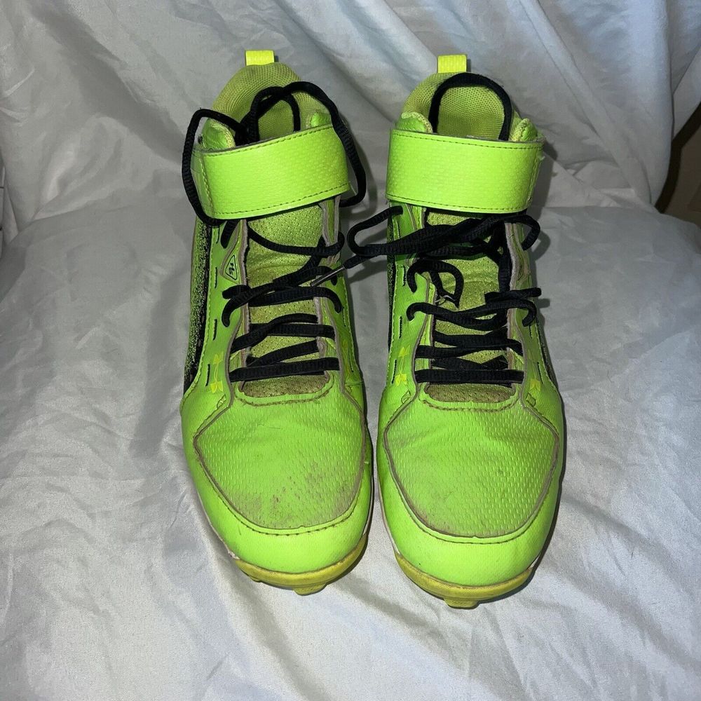 Under Armour Harper Mid USA Neon Green 5Y Baseball Cleats